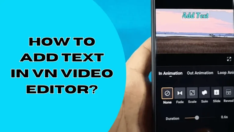 Add Text in VN Video Editor